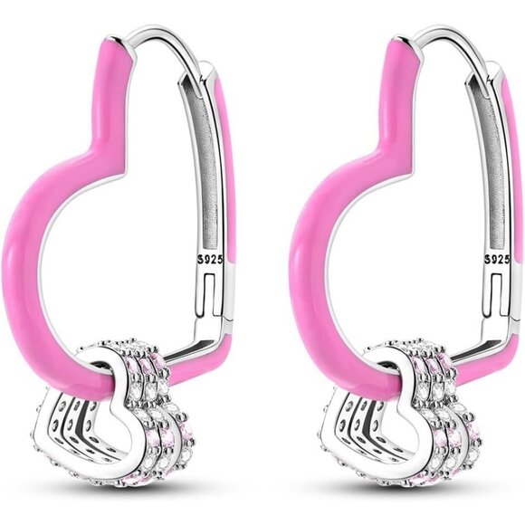 Lightweight Sterling Silver Hoop Earrings for Ladies - Picture 1 of 5